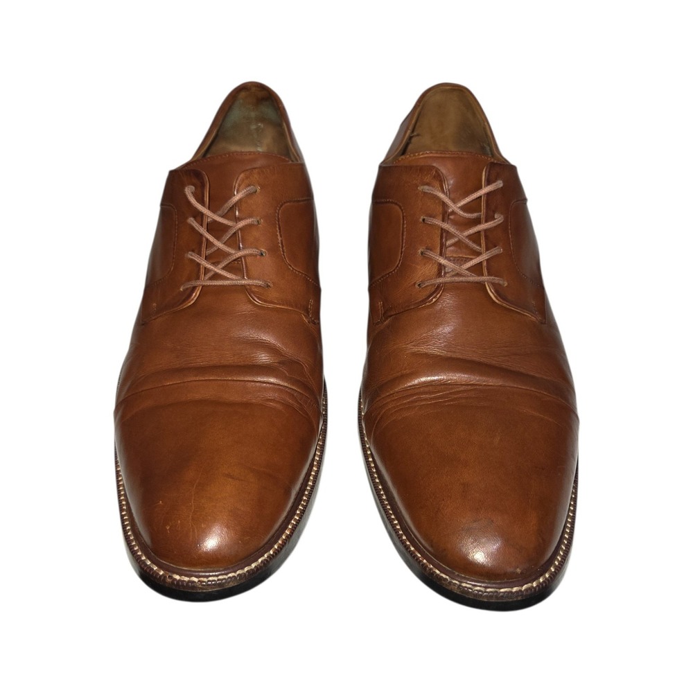 Cole Haan Oxfords Men 12 Brown Williams Cap Toe Leather Dress Shoes C20153
